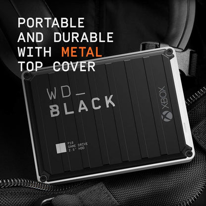 WD_BLACK 4TB P10 Game Drive for Xbox - 1-Month Xbox Game Pass, Portable External Hard Drive for On-The-Go Access to Your Xbox Game Library - WDBA5G0040BBK-WESN